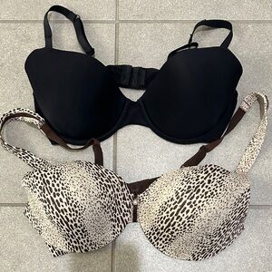 Vanity Fair Brown and Animal Print Bra